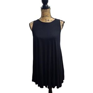 Forever 21 Black Sleeveless Tank Top‎ Casual Swing Dress Size M